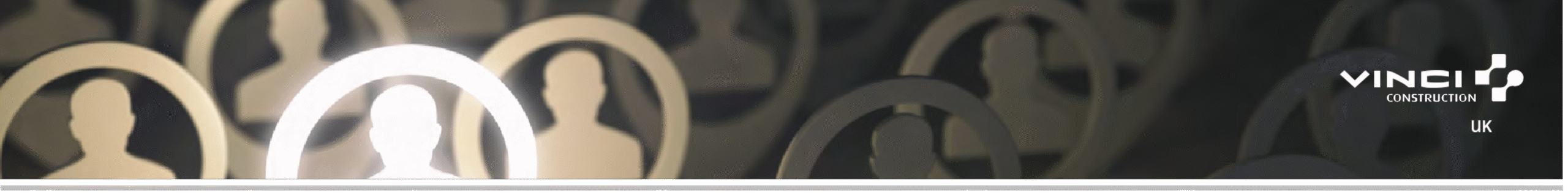 Images of an outline of a person in circles with one image highlighted